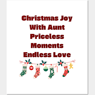 Christmas joy with Aunt: Priceless moments, endless love Posters and Art